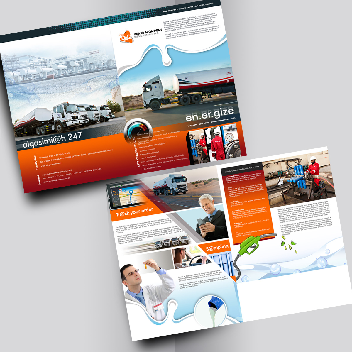 Thoughful & Creative Brochure Design For Petroleum Industry