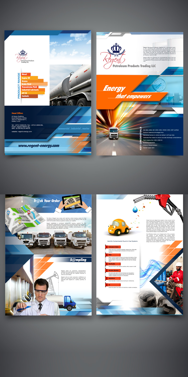 Company Brochure Design For Petroleum Industry Based in UAE