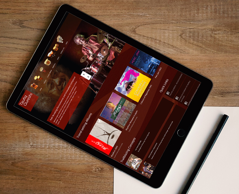 Mobile Ready Responsive  Website for Renowned Personality in Music Industry